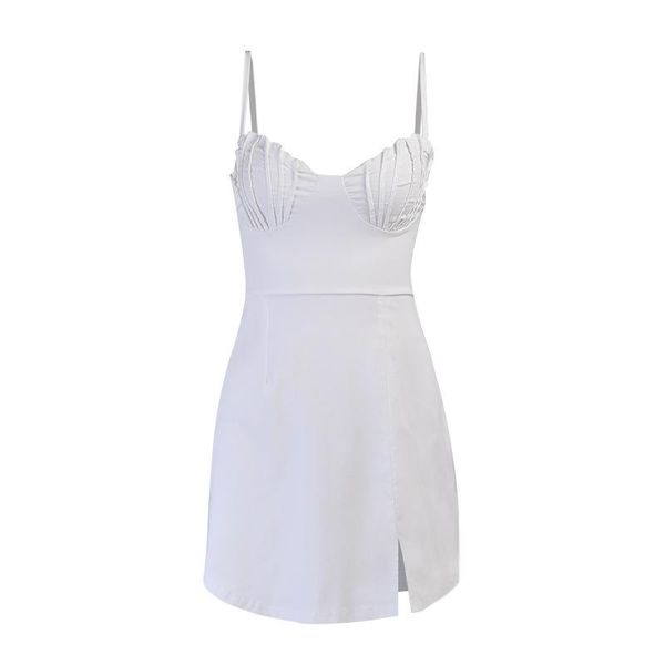 summer chest folds european and american fashion v-neck a-line type solid color slim backless suspender short dress casual dresses, Black;gray
summer chest folds european and american fashion v-neck a-line type solid color slim backless suspender short dress casual dresses, Black;gray