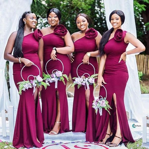 bridesmaid dress romantic one shoulder dresses with sash side split long maid of honor formal party gowns prom, White;pink
bridesmaid dress romantic one shoulder dresses with sash side split long maid of honor formal party gowns prom, White;pink