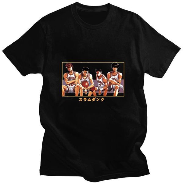 men's t-shirts short sleeve slam men pattern print male tshirt summer casual tee streetwear fashion t-shirt japan anime hip hop t shirt, White;black
men's t-shirts short sleeve slam men pattern print male tshirt summer casual tee streetwear fashion t-shirt japan anime hip hop t shirt, White;black