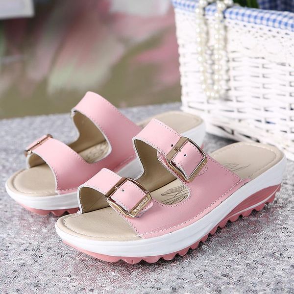 slippers 2021 leather summer thick bottom non-slip wear-resistant ladies beach candy color casual sandals and, Black
slippers 2021 leather summer thick bottom non-slip wear-resistant ladies beach candy color casual sandals and, Black
