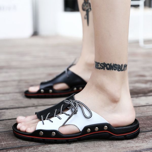 sandals men's beach shoes summer trend outdoor sandals men's fashion korean large 2gpa, Black
sandals men's beach shoes summer trend outdoor sandals men's fashion korean large 2gpa, Black
