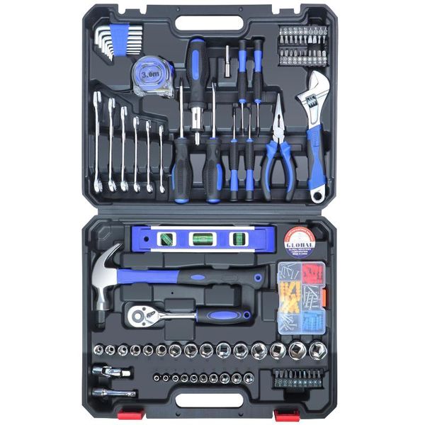 power tool sets home kit set 146 pieces metric household hand tools auto repair with portable toolbox for homeowner
power tool sets home kit set 146 pieces metric household hand tools auto repair with portable toolbox for homeowner