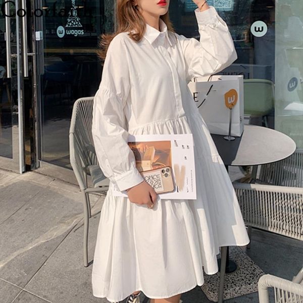 spring shirt casual loose womens dress high waist fashionable irregular pleated wild white dr1170, Black;gray
spring shirt casual loose womens dress high waist fashionable irregular pleated wild white dr1170, Black;gray