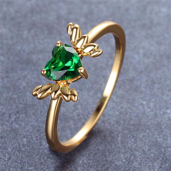 wedding rings crystal female rainbow green stone ring cute gold silver color for women vintage heart wing engagement thin, Slivery;golden
wedding rings crystal female rainbow green stone ring cute gold silver color for women vintage heart wing engagement thin, Slivery;golden