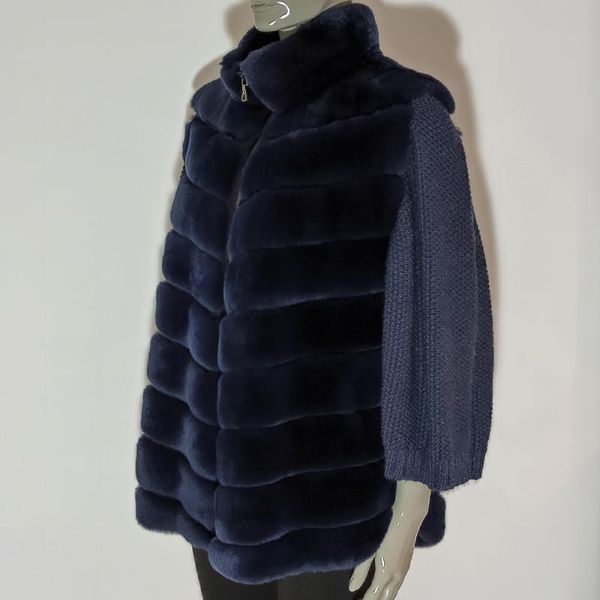 women's fur & faux winter autumn real rex natural navy blue coats fashion elegant zipper comfortable outerwear jacket, Black
women's fur & faux winter autumn real rex natural navy blue coats fashion elegant zipper comfortable outerwear jacket, Black