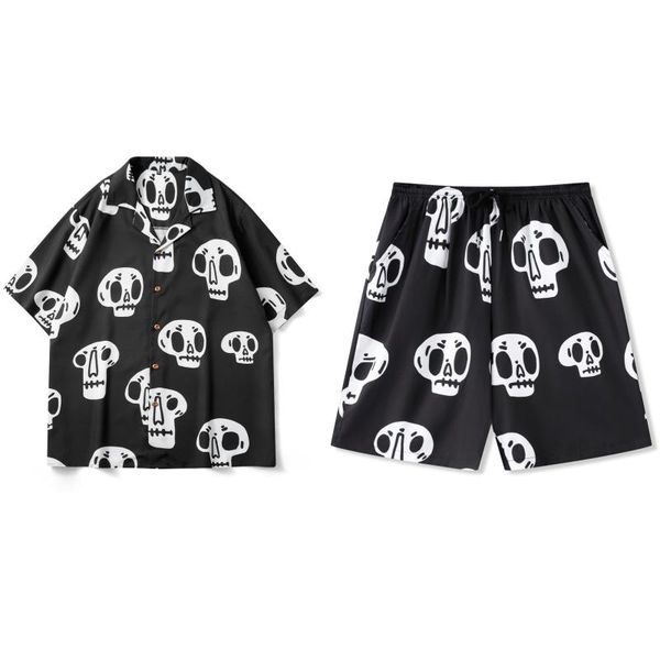 men's tracksuits product casual loose beach suit cardigan+shorts short sleeve men women printing personality fashion boyfriend style, Gray
men's tracksuits product casual loose beach suit cardigan+shorts short sleeve men women printing personality fashion boyfriend style, Gray
