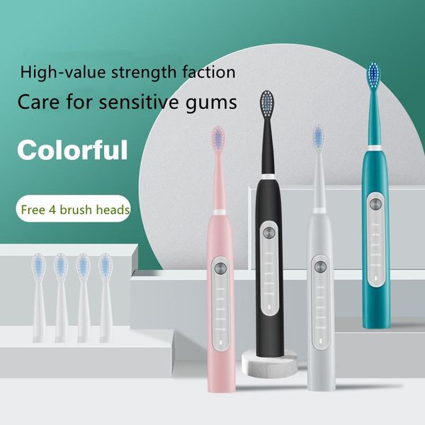 smart electric toothbrush household usb rechargeable soft hair sonic high frequency cleaning
smart electric toothbrush household usb rechargeable soft hair sonic high frequency cleaning