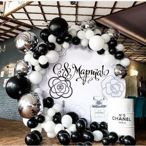130pcs chrome sliver black white latex balloons garland kit 18/22inch 4d foil ball arch birthday wedding baby shower party decor
130pcs chrome sliver black white latex balloons garland kit 18/22inch 4d foil ball arch birthday wedding baby shower party decor