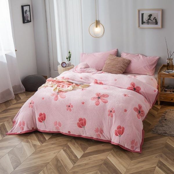 sheets & sets pink blossoming snowflake velvet cover edging single quilt cover, non-falling, non-fading home textiles sheet
sheets & sets pink blossoming snowflake velvet cover edging single quilt cover, non-falling, non-fading home textiles sheet
