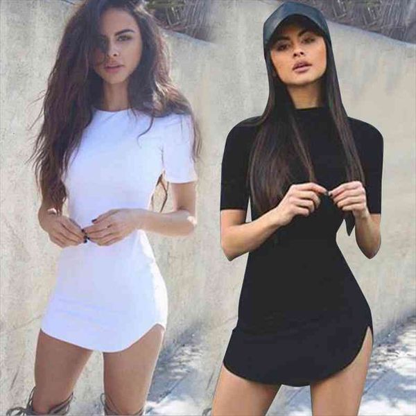 women female o neck white slim fit mini club dress black short sleeves women plain dye solid color t shirt, Black;gray
women female o neck white slim fit mini club dress black short sleeves women plain dye solid color t shirt, Black;gray