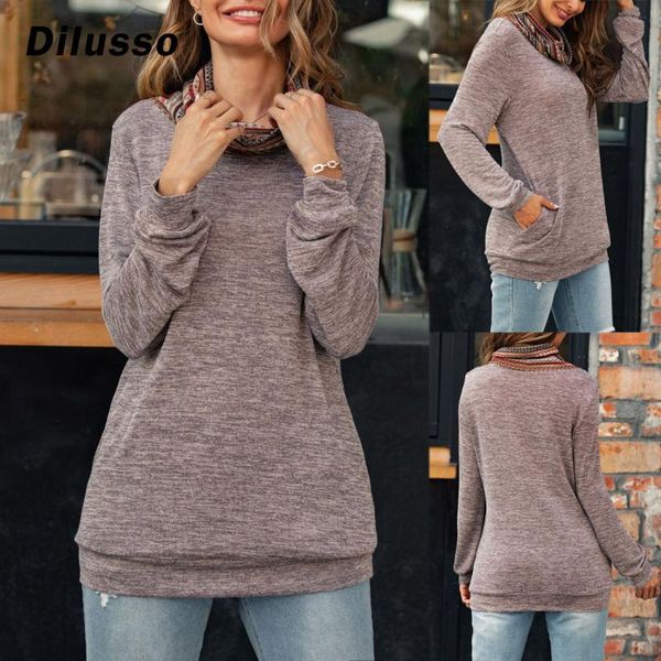 women fashion soild pocket patchwork knitted long sleeves loose blouse turtleneck ladies autumn casual #d3 women's blouses & shirts, White
women fashion soild pocket patchwork knitted long sleeves loose blouse turtleneck ladies autumn casual #d3 women's blouses & shirts, White
