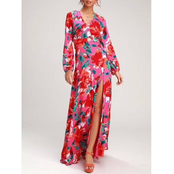 casual dresses bohemian floral printed long for women 2021 vintage v-neck sleeve pleated maxi dress spring autumn clothes, Black;gray
casual dresses bohemian floral printed long for women 2021 vintage v-neck sleeve pleated maxi dress spring autumn clothes, Black;gray
