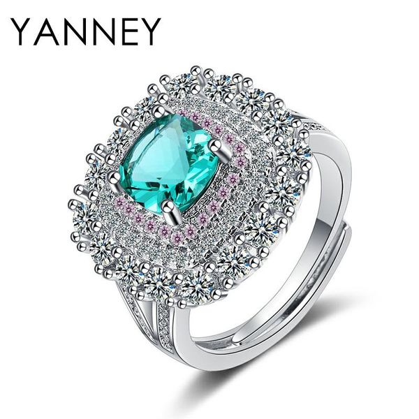 cluster rings yanney 925 sterling silver large square ring fine cz zircon open for woman fashion wedding party gift jewelry, Golden;silver
cluster rings yanney 925 sterling silver large square ring fine cz zircon open for woman fashion wedding party gift jewelry, Golden;silver