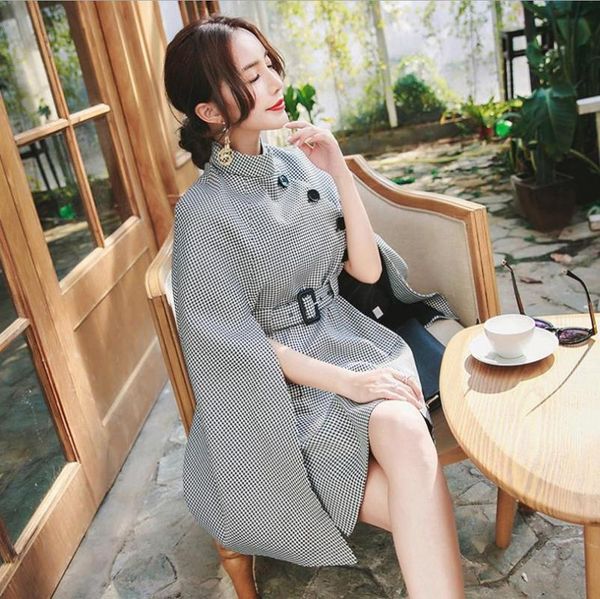 women's trench coats autumn winter fashion women cloak sleeve single breasted plaid long female elegant ol gx891, Tan;black
women's trench coats autumn winter fashion women cloak sleeve single breasted plaid long female elegant ol gx891, Tan;black