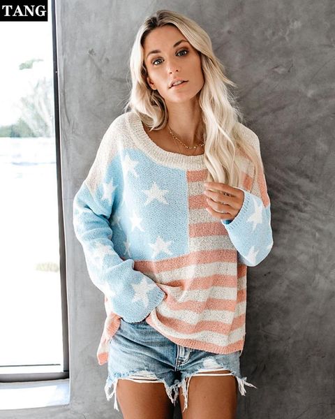 women's sweaters 2021 autumn winter color knitted long-sleeved sweater women stars stripes loose large round neck knitwear plus size pu, White;black
women's sweaters 2021 autumn winter color knitted long-sleeved sweater women stars stripes loose large round neck knitwear plus size pu, White;black
