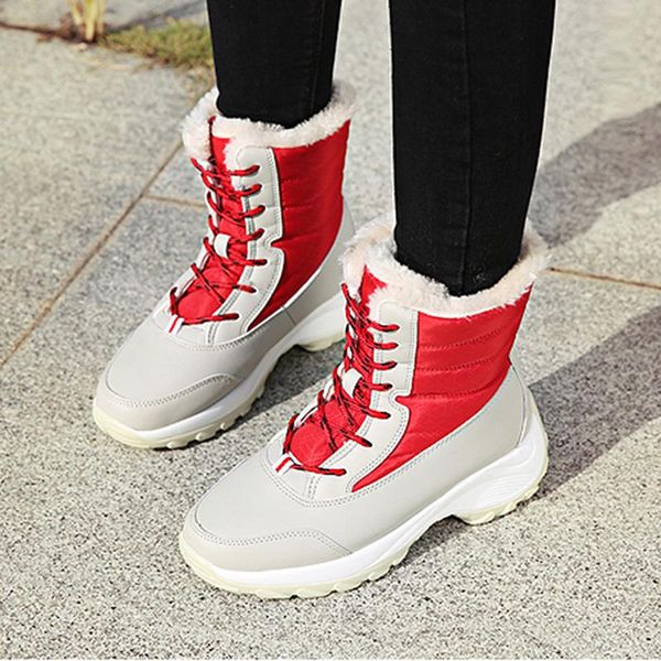 boots women waterproof winter shoes snow platform keep warm ankle with thick fur heels botas mujer 2021, Black
boots women waterproof winter shoes snow platform keep warm ankle with thick fur heels botas mujer 2021, Black