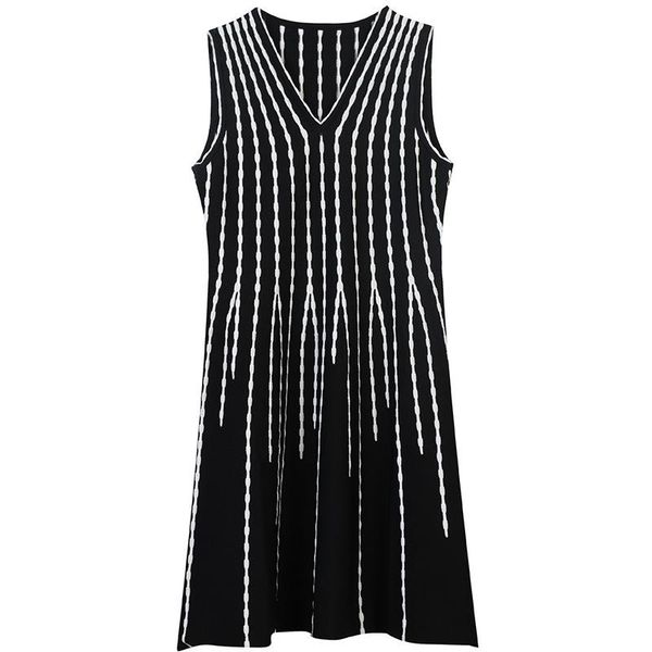 casual dresses 2021 vintage sweater knit for women summer a-line sleeveless v-neck fashion robes vestidos korean lady clothes, Black;gray
casual dresses 2021 vintage sweater knit for women summer a-line sleeveless v-neck fashion robes vestidos korean lady clothes, Black;gray