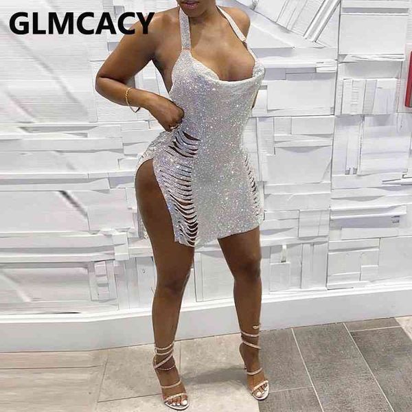women sleeveless backless sequined mini dress ripped slit party club dresses 210702, Black;gray
women sleeveless backless sequined mini dress ripped slit party club dresses 210702, Black;gray