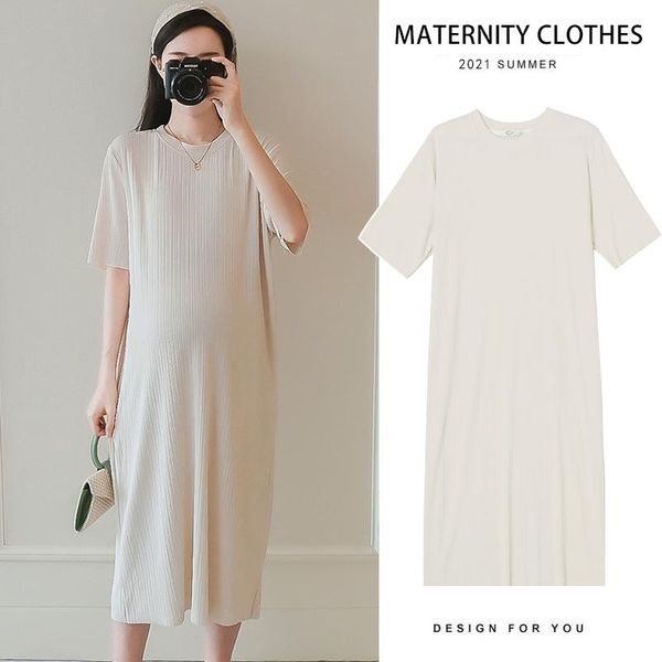 maternity dresses 469# clothes summer short sleeves o neck solid color loose stylish dress pregnant women mom, White
maternity dresses 469# clothes summer short sleeves o neck solid color loose stylish dress pregnant women mom, White