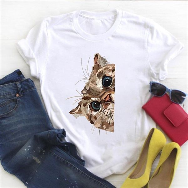 cat pet cartoon kawaii womens t shirt clothing print summer tee clothes graphic, White
cat pet cartoon kawaii womens t shirt clothing print summer tee clothes graphic, White