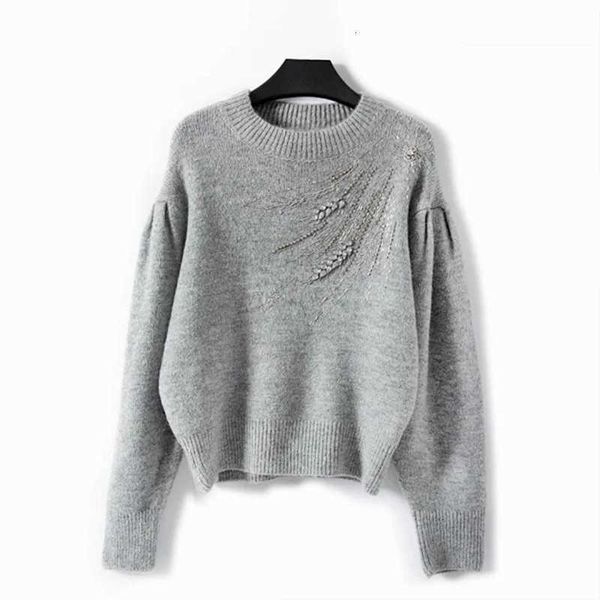 women's sweaters sweaters beading sweater women o-neck casual long lantern sleeve knitwea qscv, White;black
women's sweaters sweaters beading sweater women o-neck casual long lantern sleeve knitwea qscv, White;black