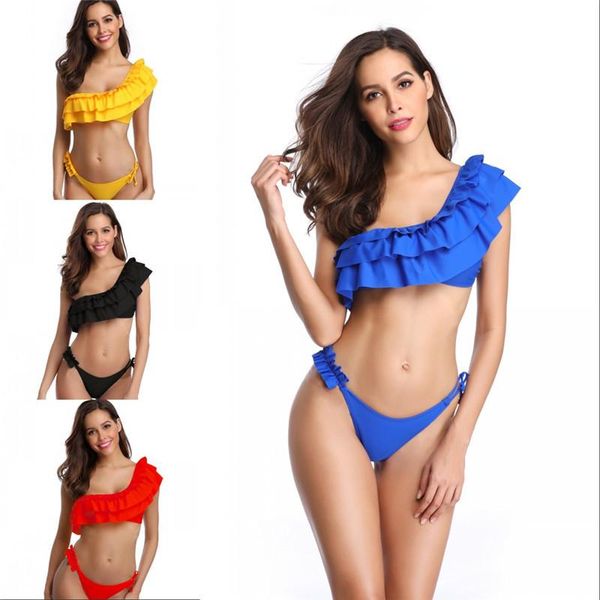 swimwear women 2021 solid 2 pieces high waist ruffle swimsuit cover up one-piece suits
swimwear women 2021 solid 2 pieces high waist ruffle swimsuit cover up one-piece suits