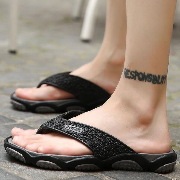 slippers mens summer beach shoes fashion flip flops outside casual non-slip sandals men leisure, Black
slippers mens summer beach shoes fashion flip flops outside casual non-slip sandals men leisure, Black