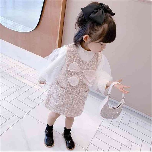 baby girl fashion clothing set mesh sleeved sweaters plaid bow dress,kids girls spring autumn elegant suits children clothes, White
baby girl fashion clothing set mesh sleeved sweaters plaid bow dress,kids girls spring autumn elegant suits children clothes, White