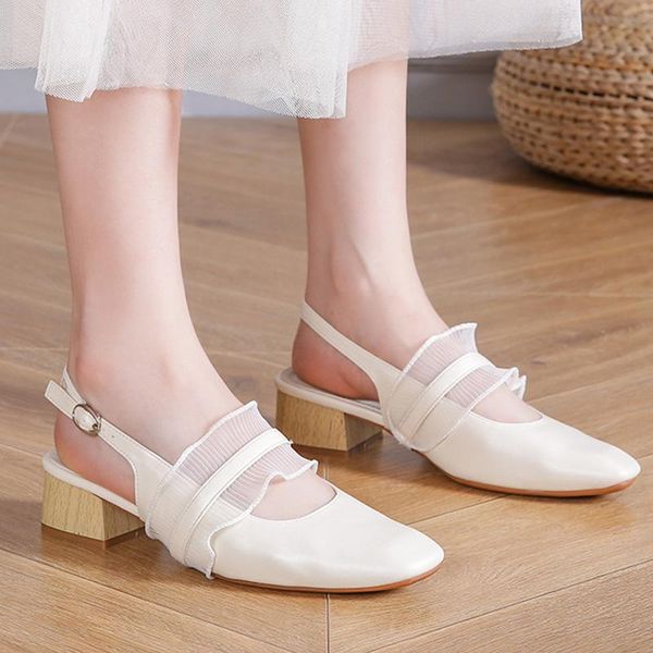 sandals 2021 mules women square heels casual shoes fashion summer ladies low office lady for female, Black
sandals 2021 mules women square heels casual shoes fashion summer ladies low office lady for female, Black