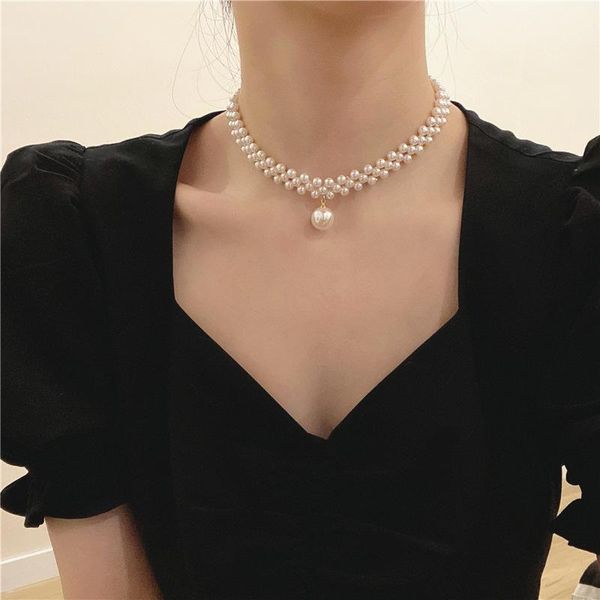 chokers necklace for womenkorean woven pearl clavicle chain adjustable choker jewelry accessories wholesale, Golden;silver
chokers necklace for womenkorean woven pearl clavicle chain adjustable choker jewelry accessories wholesale, Golden;silver