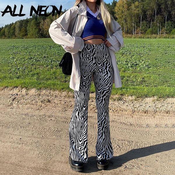 allneon e-girl aesthetics zebra pattern flare pants y2k fashion animal printing high waist baggy trousers 90s vintage bottoms women's &, Black;white
allneon e-girl aesthetics zebra pattern flare pants y2k fashion animal printing high waist baggy trousers 90s vintage bottoms women's &, Black;white