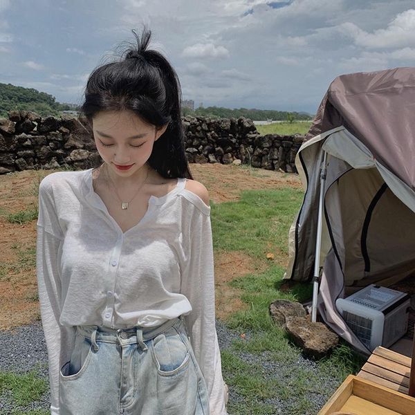women's t-shirt loose casual lazy strapless t-shirts japanese kawaii ulzzang female korean harajuku cute clothes for women, White
women's t-shirt loose casual lazy strapless t-shirts japanese kawaii ulzzang female korean harajuku cute clothes for women, White