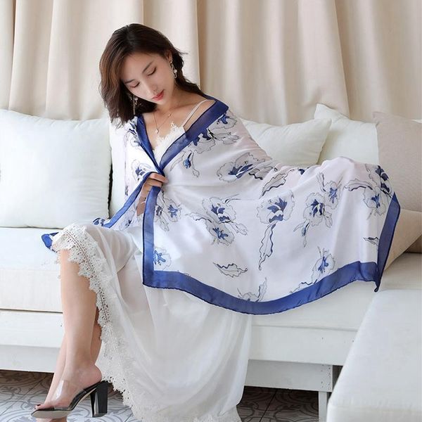 scarves visual axles women scarf spring soft silk pashmina shawls and wraps long bandana foulard femme summer beach stoles, Blue;gray
scarves visual axles women scarf spring soft silk pashmina shawls and wraps long bandana foulard femme summer beach stoles, Blue;gray