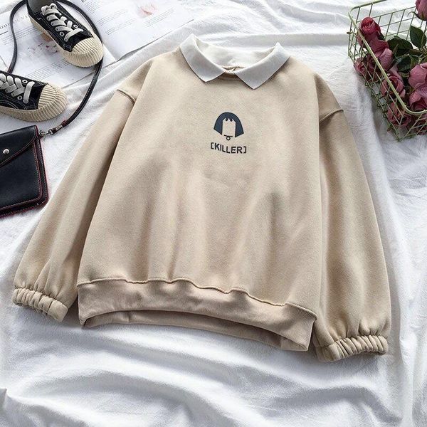 women's hoodies & sweatshirts sweatshirt women korean version loose fake two-piece pullover students plus velvet long-sleeved autumn an, Black
women's hoodies & sweatshirts sweatshirt women korean version loose fake two-piece pullover students plus velvet long-sleeved autumn an, Black