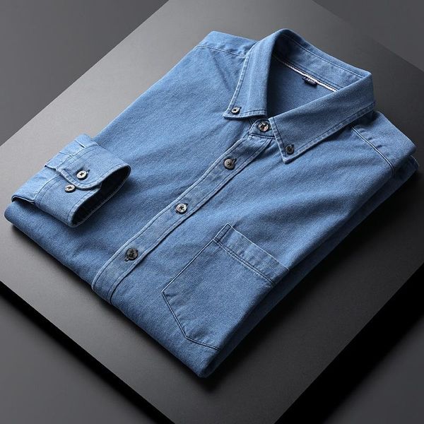 men's casual shirts 2021 classic men long sleeve handsome 100% pure cotton winter denim young spring and autumn plus size -4xl, White;black
men's casual shirts 2021 classic men long sleeve handsome 100% pure cotton winter denim young spring and autumn plus size -4xl, White;black
