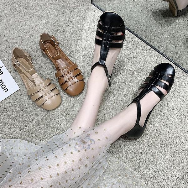 women flat sandals 2021 classic vintage rome closed toe d fashion buckle strap casual beach shoes beige khaki, Black
women flat sandals 2021 classic vintage rome closed toe d fashion buckle strap casual beach shoes beige khaki, Black