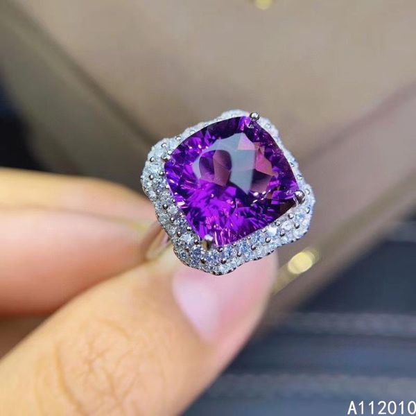 fine jewelry 925 sterling silver inlaid natural amethyst gemstone trendy female adjustable ring support test cluster rings, Golden;silver
fine jewelry 925 sterling silver inlaid natural amethyst gemstone trendy female adjustable ring support test cluster rings, Golden;silver