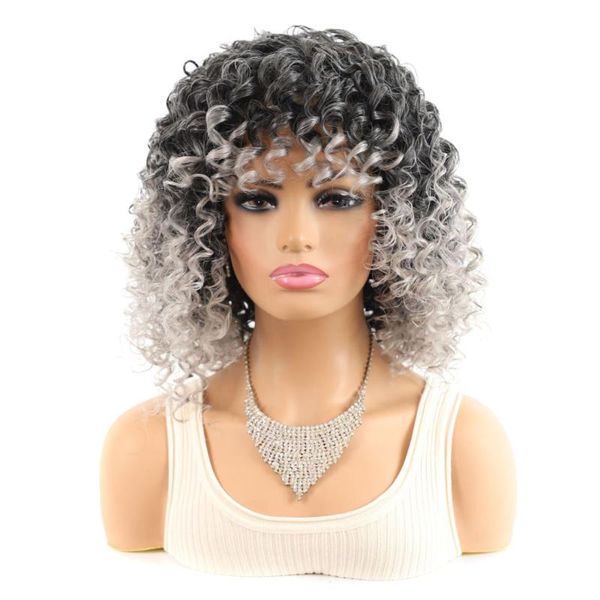 synthetic wigs jeedou short curly hair wig black gray mix color fluffy hairstyle women's
synthetic wigs jeedou short curly hair wig black gray mix color fluffy hairstyle women's