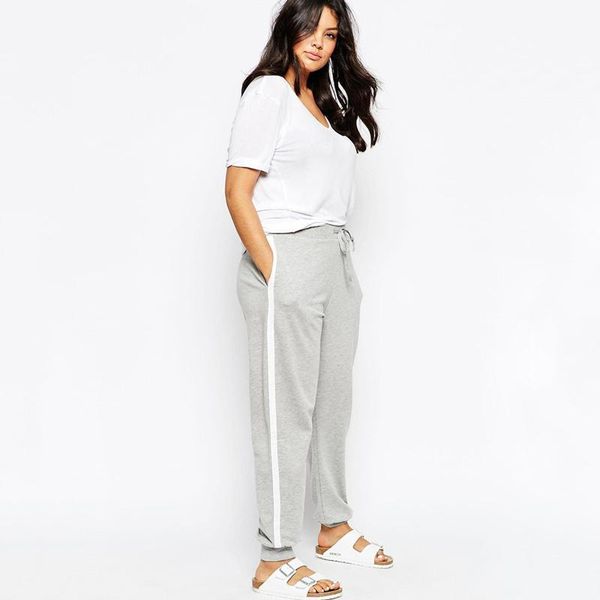 plus size pants casual harem women high elastic drawstring waist pocket gray and white spring autumn sweatshirt 6xl, Black
plus size pants casual harem women high elastic drawstring waist pocket gray and white spring autumn sweatshirt 6xl, Black