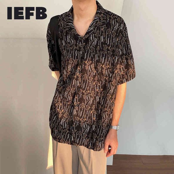 iefb summer floral print shirt short sleeve men's casual korean streetwear vintage loose big size clothing 9y6932 210524, White;black
iefb summer floral print shirt short sleeve men's casual korean streetwear vintage loose big size clothing 9y6932 210524, White;black