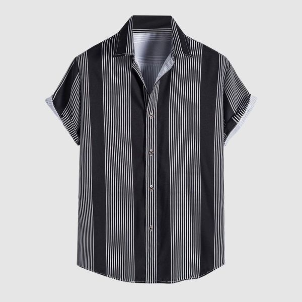 men's casual shirts vintage stripe print shirt men short sleeve button blouse cotton linen male turn-down collar breathable strretwear, White;black
men's casual shirts vintage stripe print shirt men short sleeve button blouse cotton linen male turn-down collar breathable strretwear, White;black