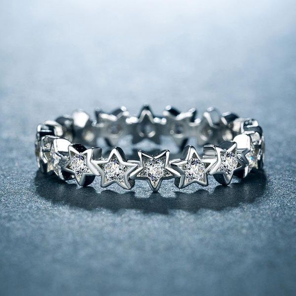 cluster rings simple star boutique copper silver-plated ladies ring five-pointed micro-set zircon women's jewelry anniversary gift, Golden;silver
cluster rings simple star boutique copper silver-plated ladies ring five-pointed micro-set zircon women's jewelry anniversary gift, Golden;silver