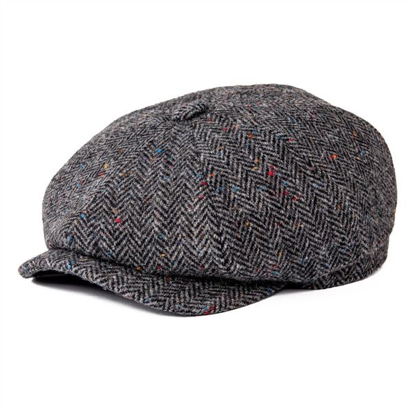 botvela multi color dot herringbone wool tweed sboy men women hat with soft lining driver cap 005, Blue;gray
botvela multi color dot herringbone wool tweed sboy men women hat with soft lining driver cap 005, Blue;gray