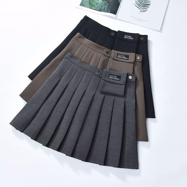 skirts spring autumn high waist slim pleated skirt women trendy bag design korean style mini office short, Black
skirts spring autumn high waist slim pleated skirt women trendy bag design korean style mini office short, Black