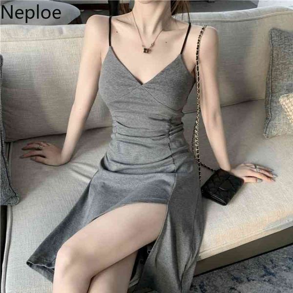 neploe dress women slim waist temperament sling dresses lady summer robe v-neck sleeveless irregular vestidos mujer 210422, Black;gray
neploe dress women slim waist temperament sling dresses lady summer robe v-neck sleeveless irregular vestidos mujer 210422, Black;gray