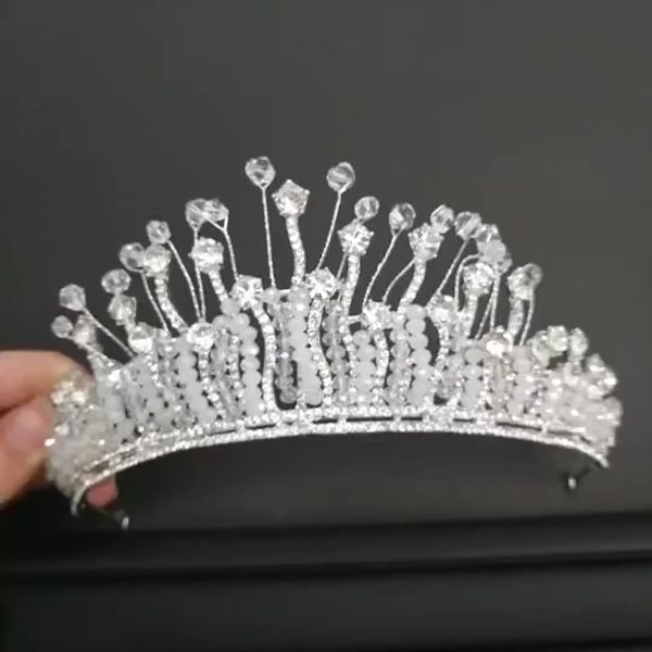 new bride headdress double row hand clasp bride princess hair ornament wedding dress accessorizes crown, Silver
new bride headdress double row hand clasp bride princess hair ornament wedding dress accessorizes crown, Silver