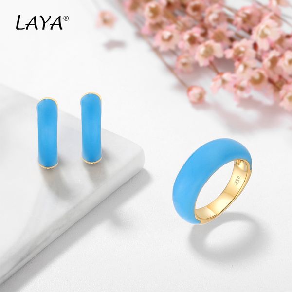 laya 925 sterling silver earrings ring sets for women simple design circle colorful enamel birthday party original fine jewelry gift
laya 925 sterling silver earrings ring sets for women simple design circle colorful enamel birthday party original fine jewelry gift