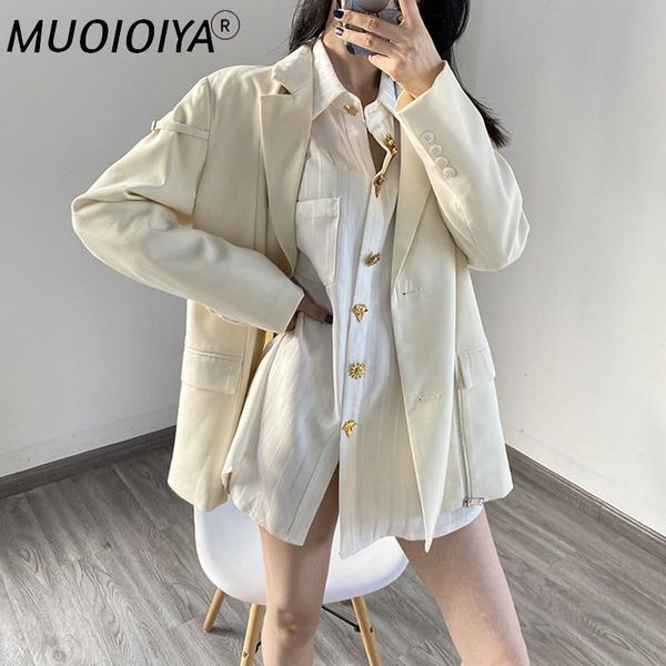 women's suits & blazers women's side zipper blazer early autumn solid color single breasted loose office lady outwear coat, White;black
women's suits & blazers women's side zipper blazer early autumn solid color single breasted loose office lady outwear coat, White;black