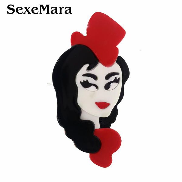 pins, brooches sexemara acrylic long black hair girl brooch pins for girls women resin elegant red hat princess badge party wedding gift, Gray
pins, brooches sexemara acrylic long black hair girl brooch pins for girls women resin elegant red hat princess badge party wedding gift, Gray