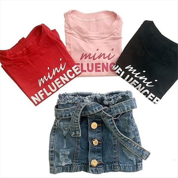 1 6y toddler baby princess girls clothes sets letter print o neck t shirt denim button skirts children summer, White
1 6y toddler baby princess girls clothes sets letter print o neck t shirt denim button skirts children summer, White